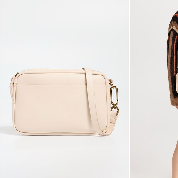 Madewell Mini Carabiner Leather Crossbody Bag, Harvest Moon, Cream, White - Picture 6 of 11